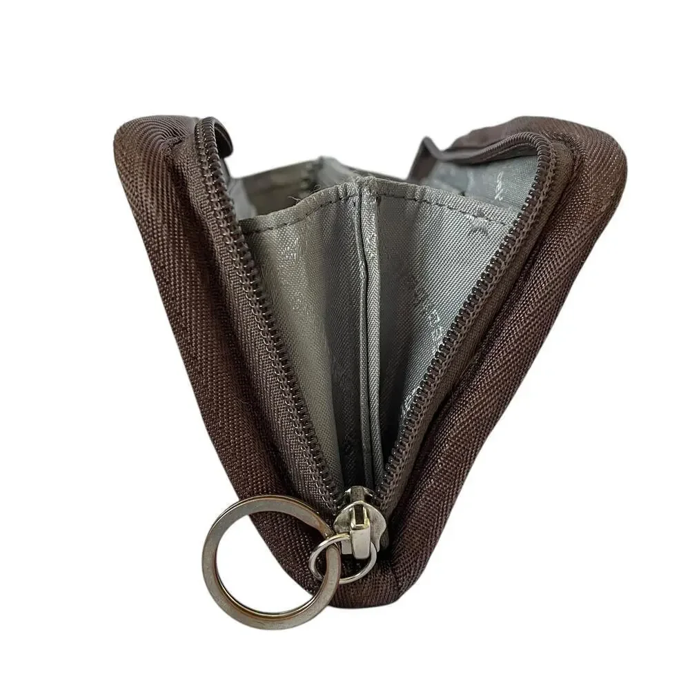 Harveys Seatbelt Bag Brown Zip-Around Long Wallet Clutch Handbag Evening Purse